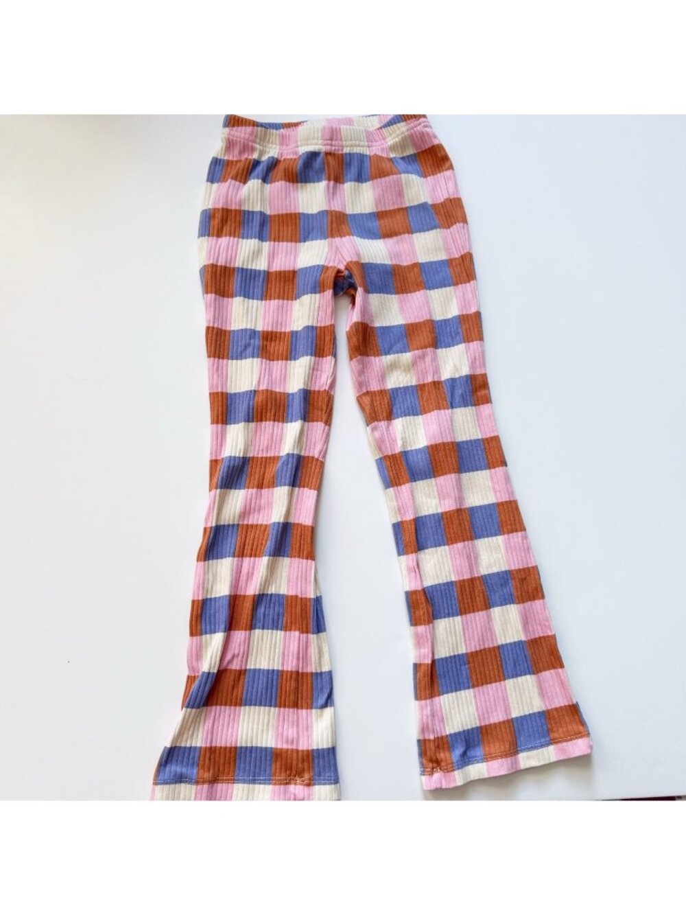 Hanna Andersson Girl Print Flared Knit Pant 8 years VGUC